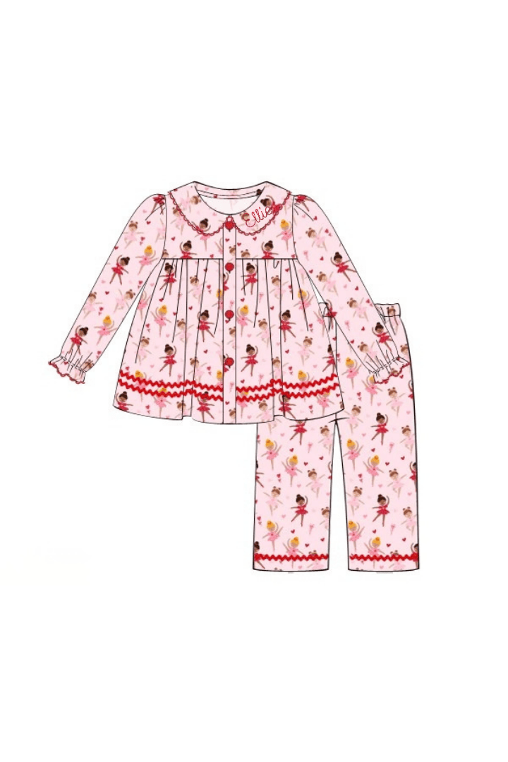 The Smocked Flamingo Apparel & Accessories Tutu Sweet Ballerina Swing Lounge Set