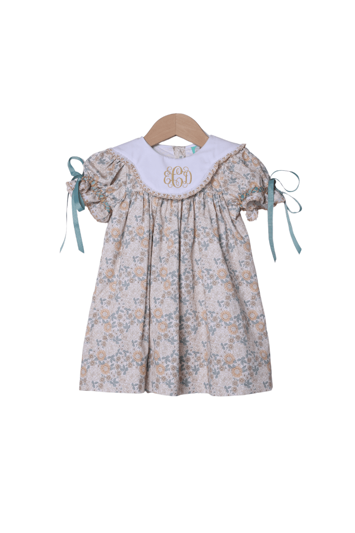 The Smocked Flamingo Apparel & Accessories Autumn Floral Bow Dress
