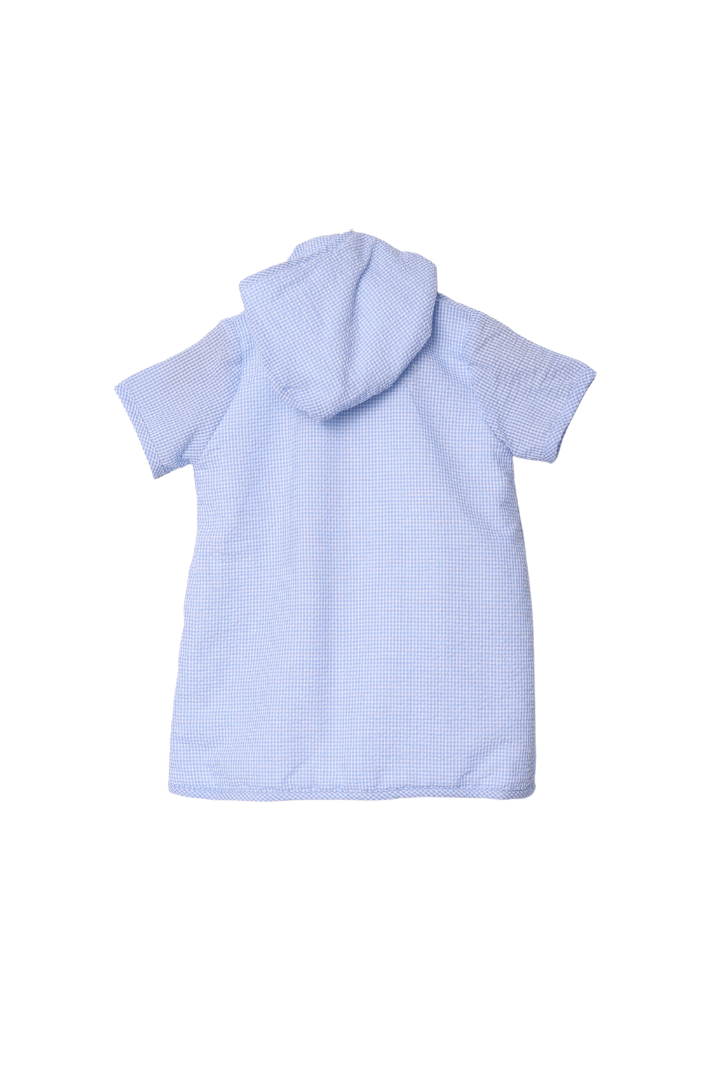 The Smocked Flamingo Apparel & Accessories Blue Gingham Cover-Up