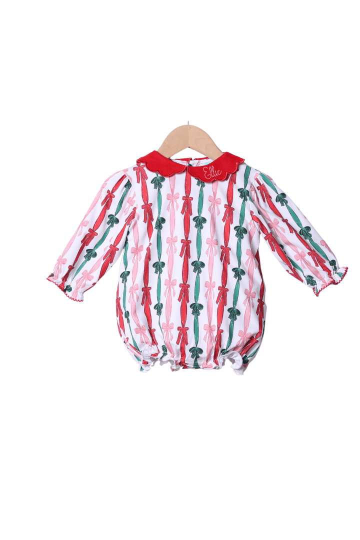 The Smocked Flamingo Apparel & Accessories Christmas Bows Bubble