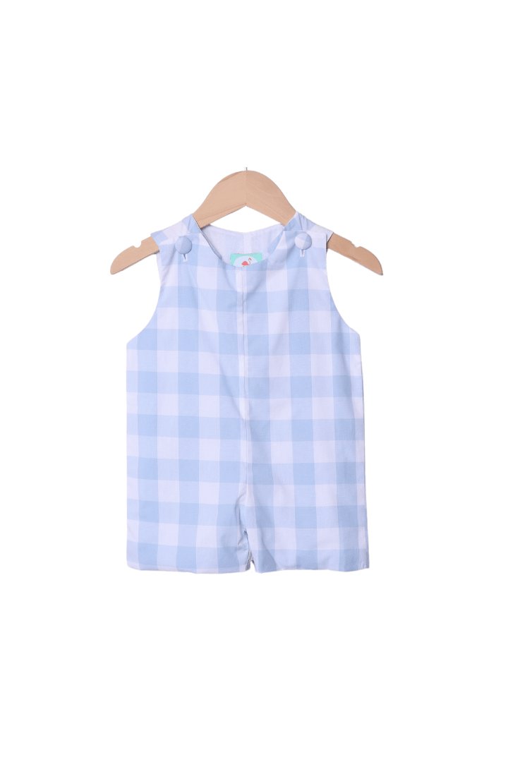 The Smocked Flamingo Apparel & Accessories Classic Blue Gingham Jon Jon