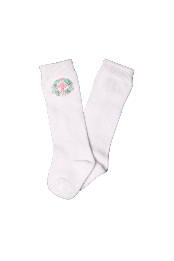 The Smocked Flamingo Apparel & Accessories Crochet Cross Knee Socks
