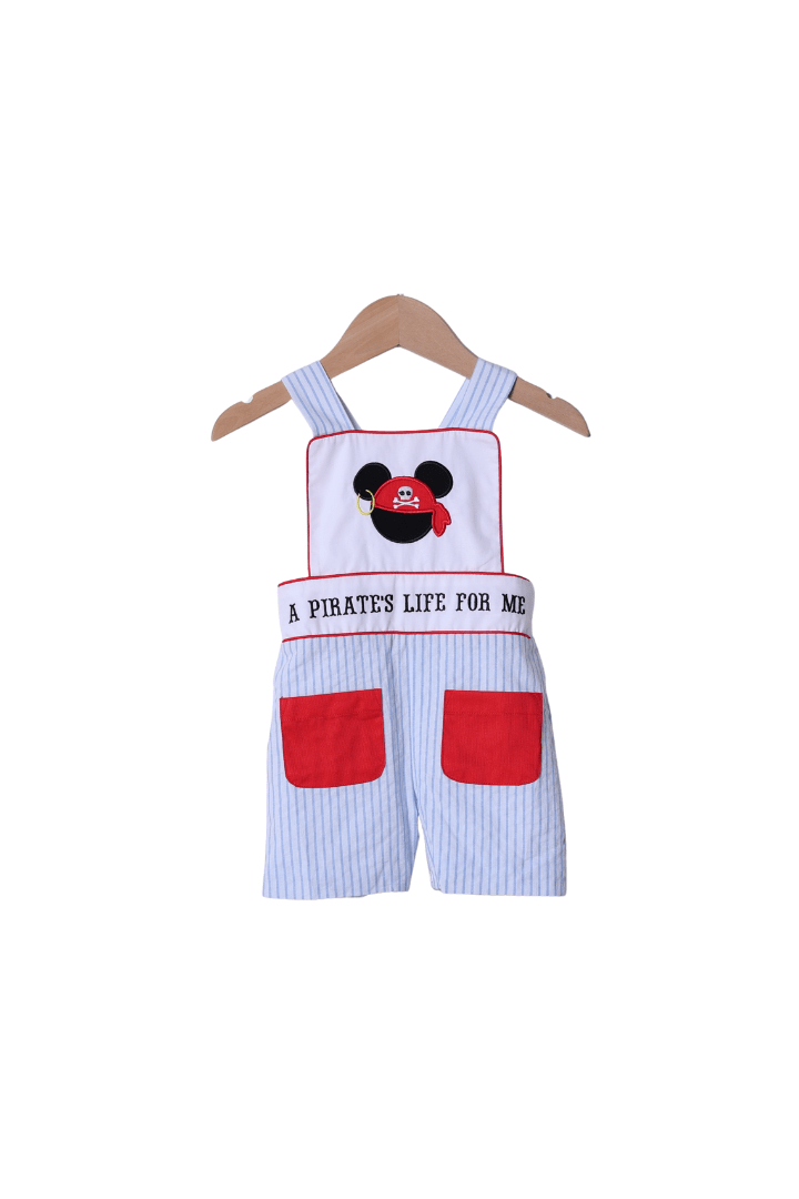 The Smocked Flamingo Apparel & Accessories Embroidered Pirate Mouse Jon Jon