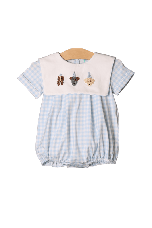 The Smocked Flamingo Apparel & Accessories French Knot Birthday Party Pups Bubble