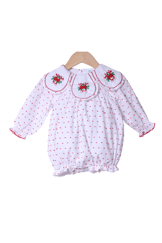 The Smocked Flamingo Apparel & Accessories French Knot Candy Cane Swiss Dot Tulip Bubble