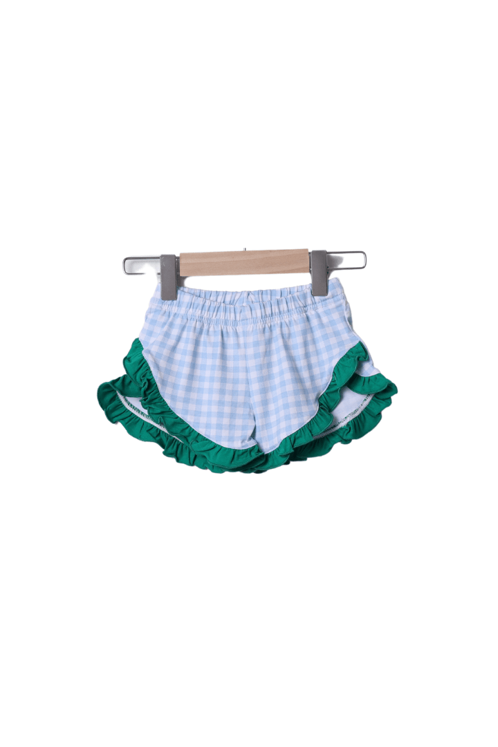 The Smocked Flamingo Apparel & Accessories French Knot Cowboy and Friends Bow Short Set