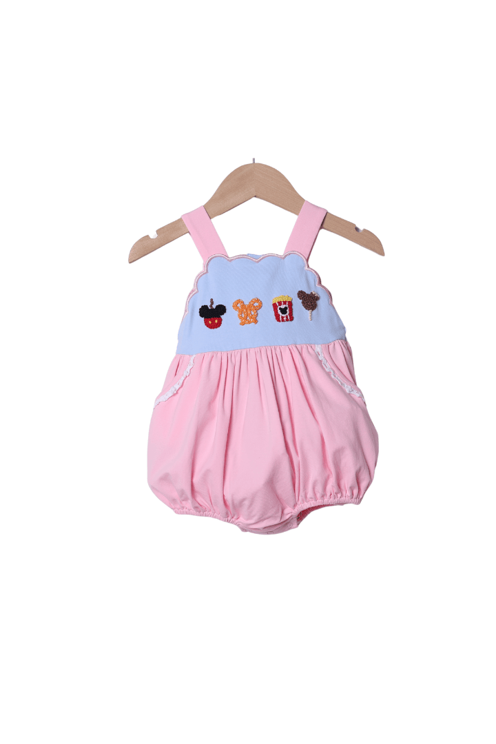 The Smocked Flamingo Apparel & Accessories French Knot Mouse Pink Park Snacks Bubble
