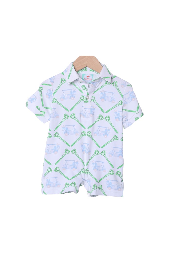 The Smocked Flamingo Apparel & Accessories Golf Cart Polo Short All