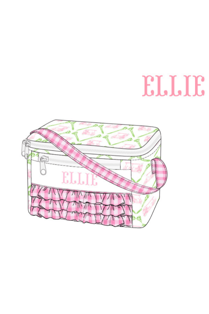 The Smocked Flamingo Apparel & Accessories Lunch Box Pre-Order Custom Smock Let's Golf Pink Lunch Box Luggage