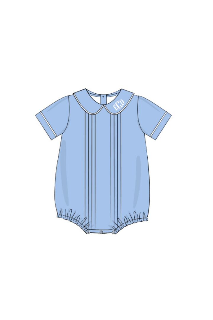 The Smocked Flamingo Apparel & Accessories Pre-Order Blue Heirloom Bubble