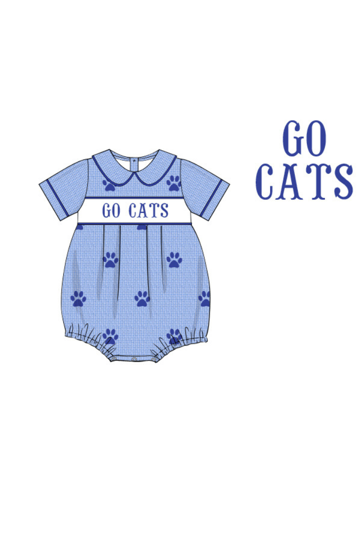 The Smocked Flamingo Apparel & Accessories Pre-Order Custom Personalized Team Blue and White Bubble