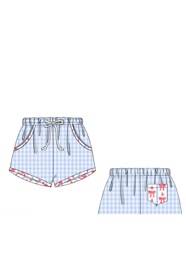 Smocked store swim trunks