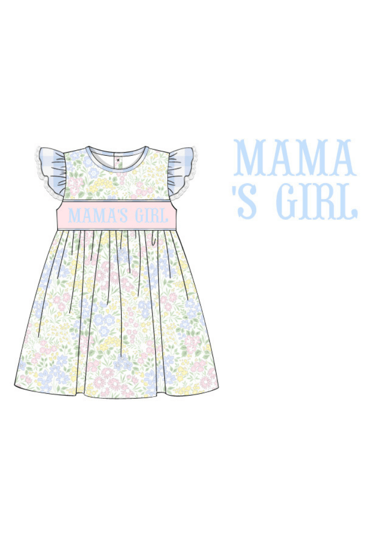 The Smocked Flamingo Apparel & Accessories Pre-Order Smocked Mama's Girl Pretty Floral Dress