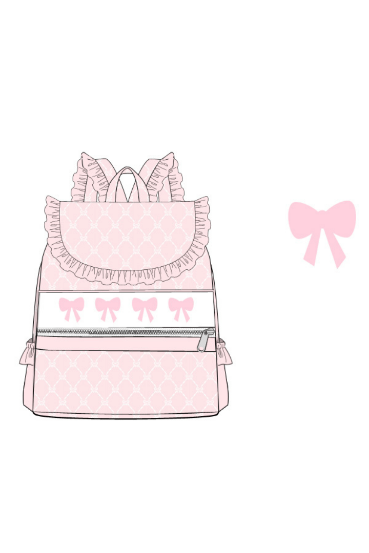 The Smocked Flamingo Apparel & Accessories Pre-Order Smocked Pink Sweet Bow Backpack