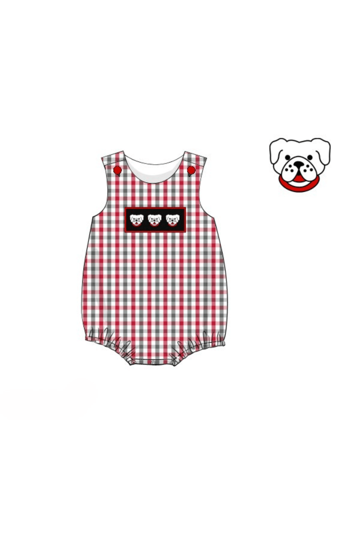 The Smocked Flamingo Apparel & Accessories Pre-Order Smocked Red BullDog Bubble