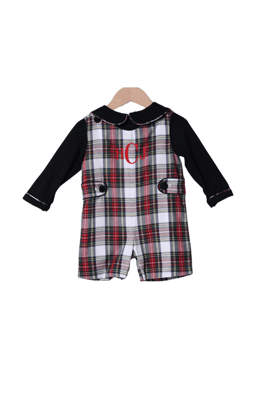 The Smocked Flamingo Apparel & Accessories Red Tartan Plaid Jon Jon 2pc Set