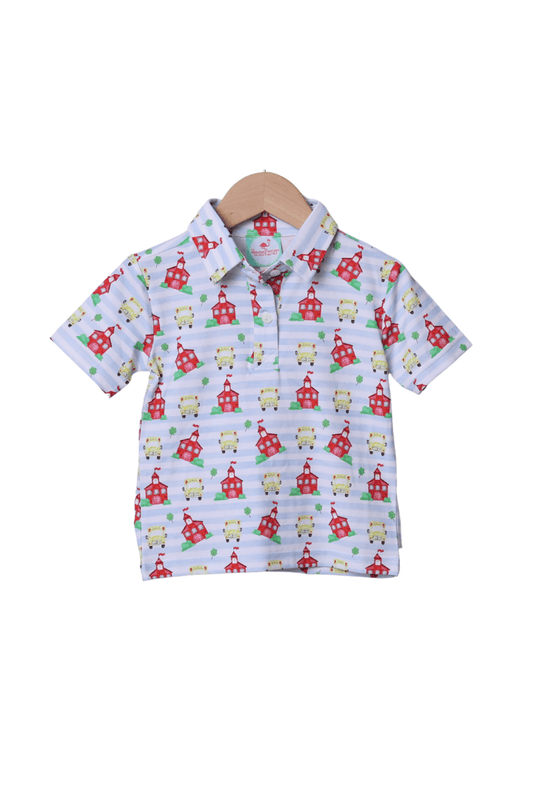 The Smocked Flamingo Apparel & Accessories School House Polo