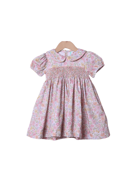 The Smocked Flamingo Apparel & Accessories Smocked Heirloom Sweet Floral Dress
