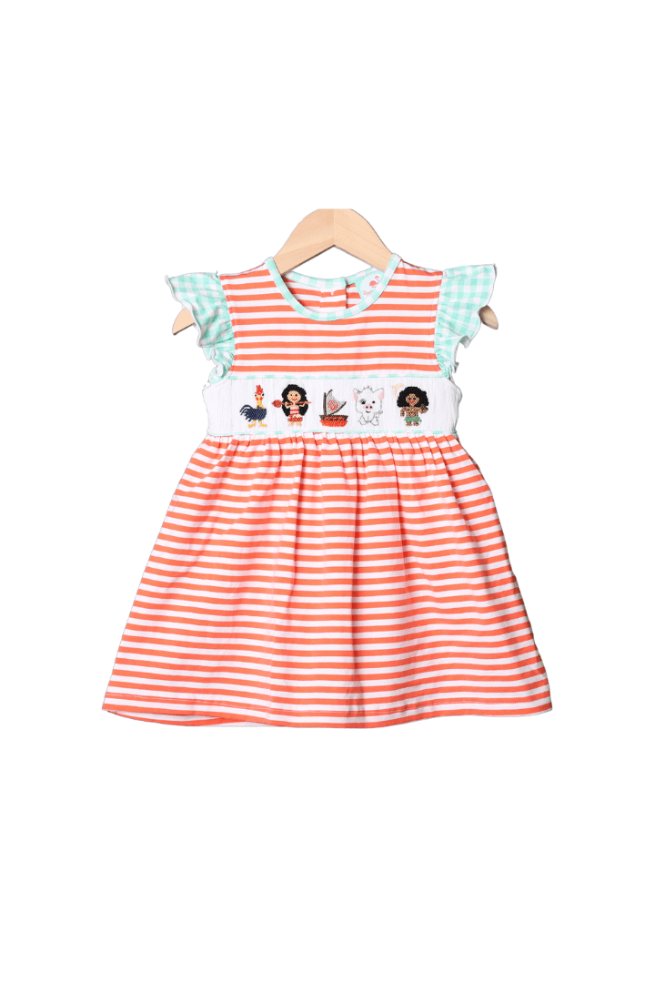 Smocked Ocean Princess Knit Dress The Smocked Flamingo Smocked Ocean Princess Knit Dress The Smocked Flamingo