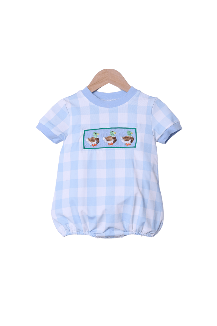 The Smocked Flamingo Apparel & Accessories Smocked Mallard Blue Bubble