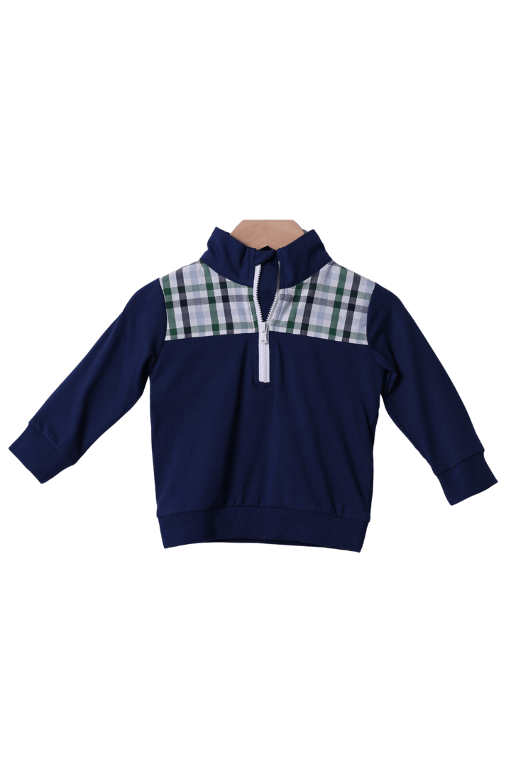 The Smocked Flamingo Apparel & Accessories Smocked Mallard Navy Pullover