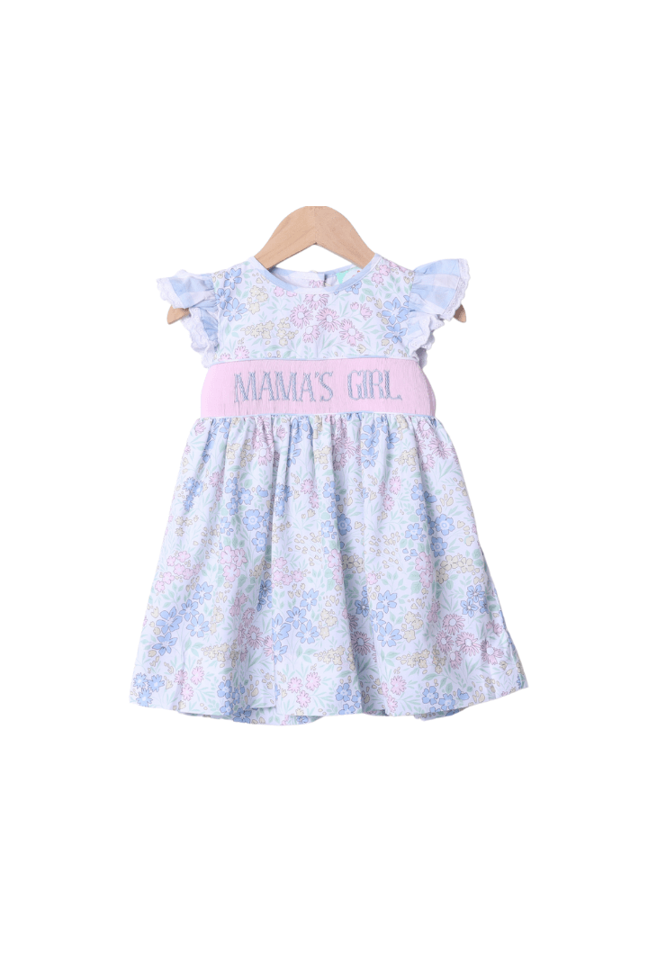 Smocked Mama's Girl Pretty Floral Dress 4 Smocked Mama's Girl Pretty Floral Dress 4
