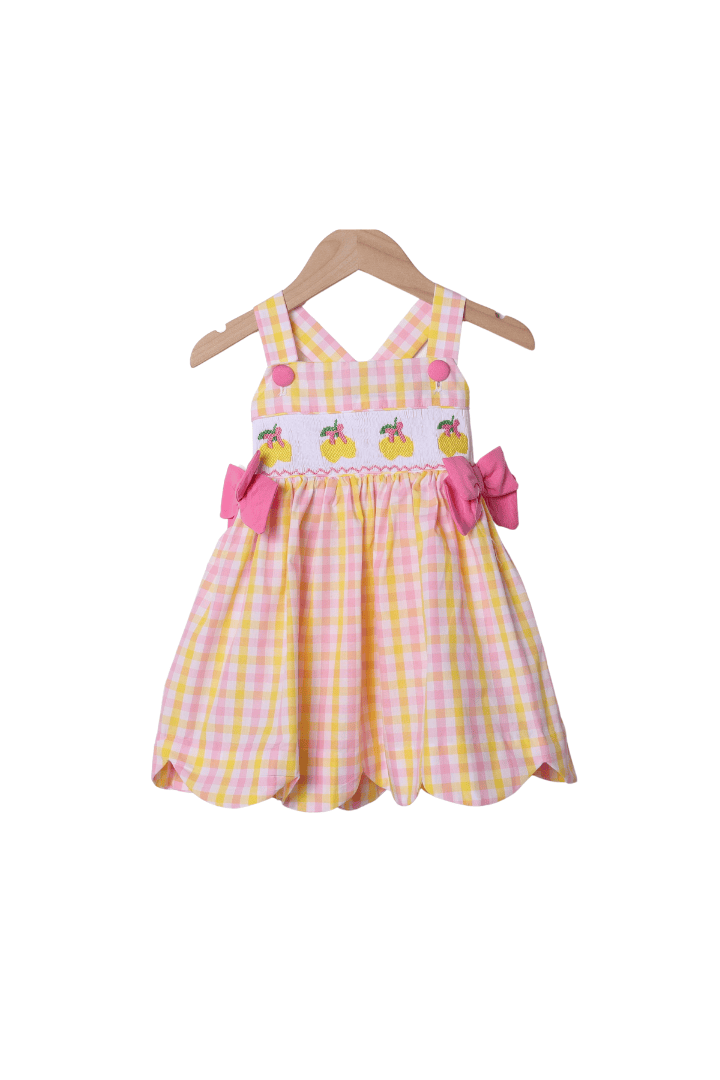 pink lemonade dress Smocked Scalloped 5 it features voluminous puff Color:Nude/Ivory Handmade Lambskin Leather Spaghetti jandress