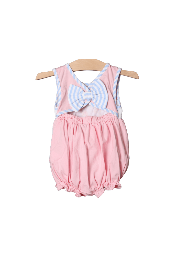 The Smocked Flamingo Apparel & Accessories Smocked Pink Princess Bow Bubble