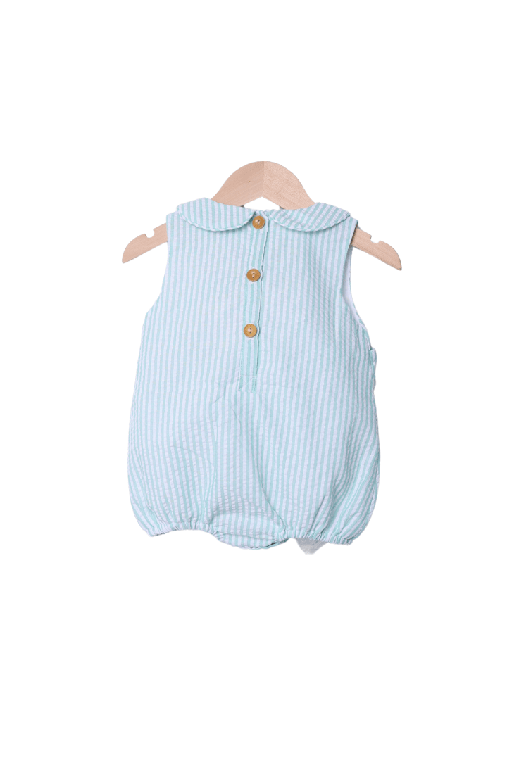 The Smocked Flamingo Apparel & Accessories Smocked Sea Creatures Seersucker Bubble