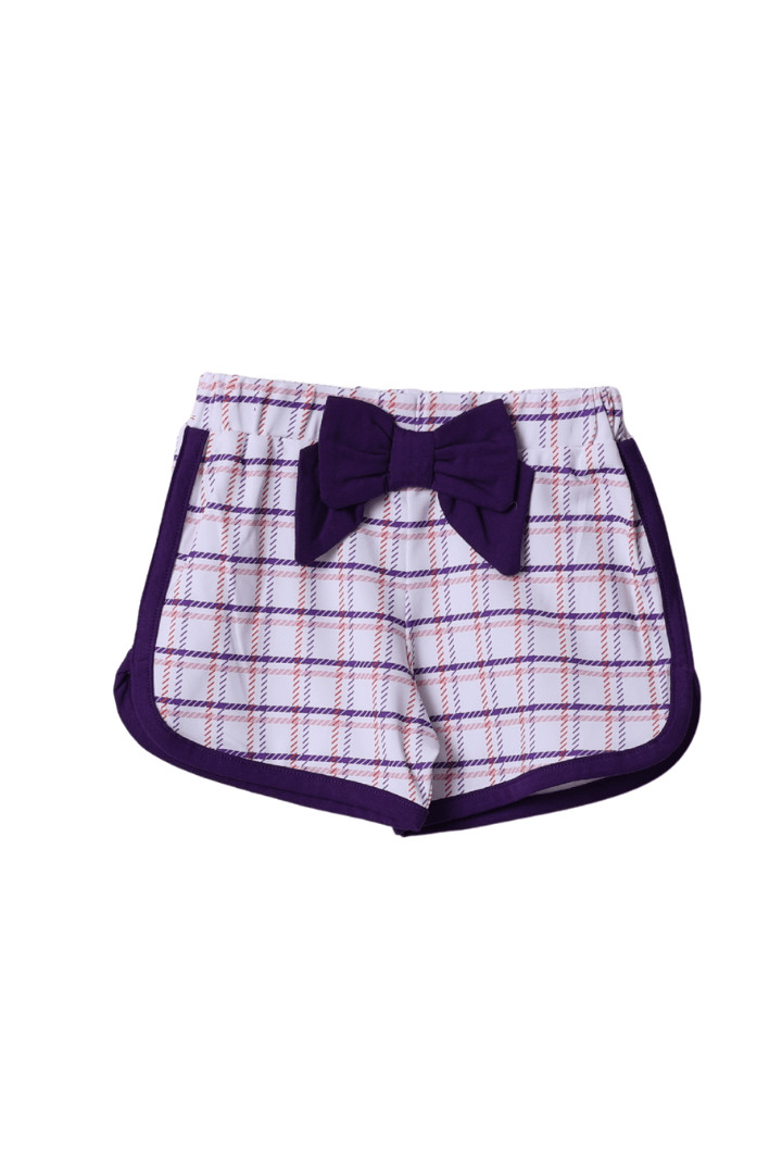The Smocked Flamingo Apparel & Accessories Smocked Spooky Mouse Purple Plaid Set