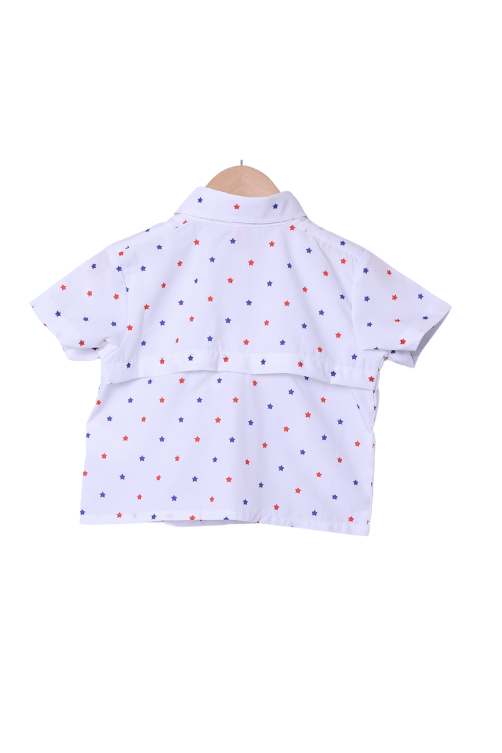 The Smocked Flamingo Apparel & Accessories Stars Fishing Shirt