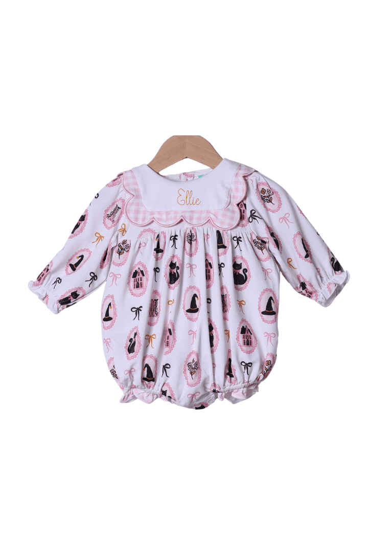 The Smocked Flamingo Apparel & Accessories Sweet and Spooky Scalloped Bubble