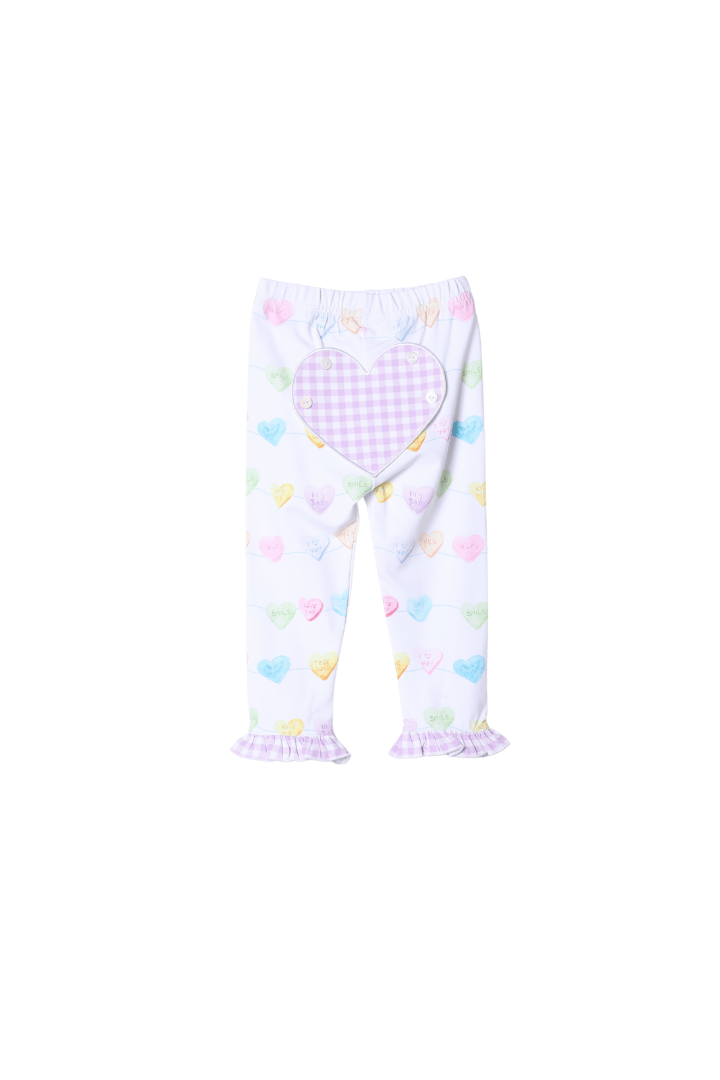 The Smocked Flamingo Apparel & Accessories Sweet Conversation Heart Pajamas