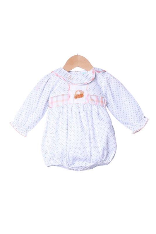 The Smocked Flamingo Apparel & Accessories Sweet Pumpkin Pie Plaid Bow Bubble