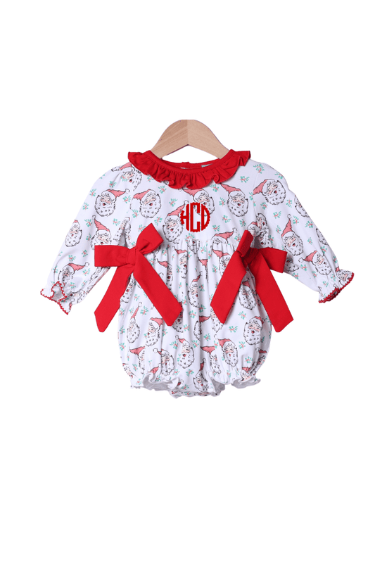 The Smocked Flamingo Apparel & Accessories Vintage Santa Bow Bubble