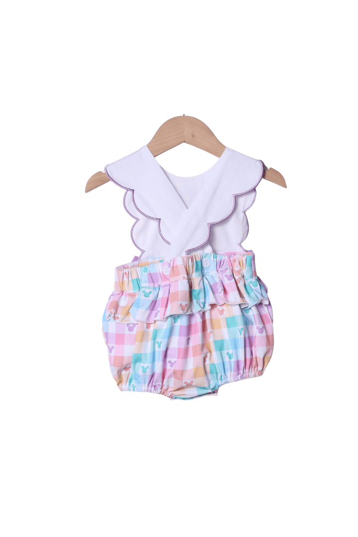 The Smocked Flamingo Appliqué Balloons Gingham Pastel Mouse Bow Bubble