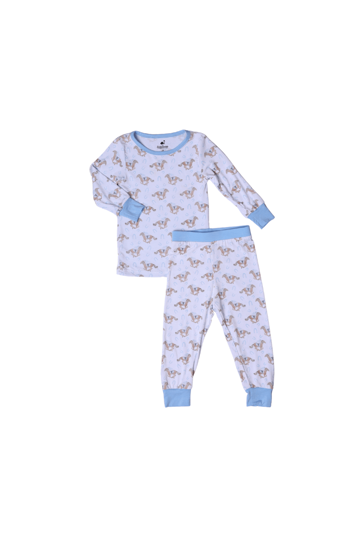 The Smocked Flamingo Children's Clothing Thoroughbred Horse Pajamas Boys
