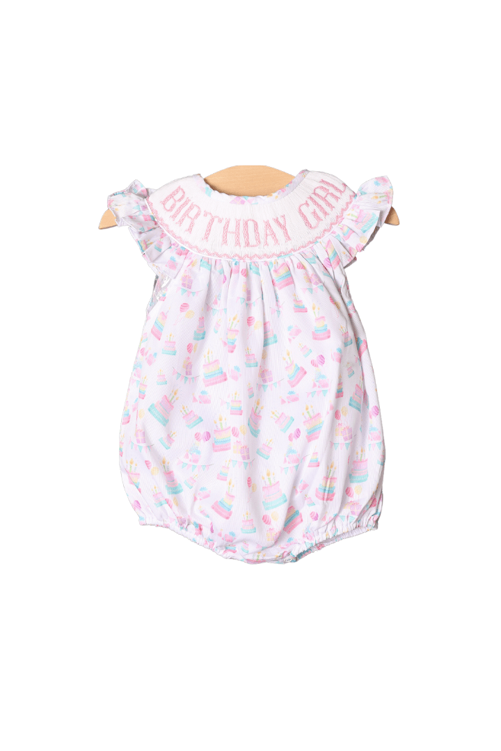 Hand Smocked Birthday Girl Bubble The Smocked Flamingo