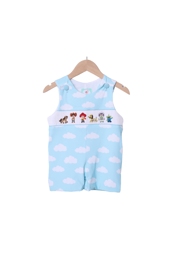 The Smocked Flamingo Smocked Cowboy and Friends Cloud Jon Jon