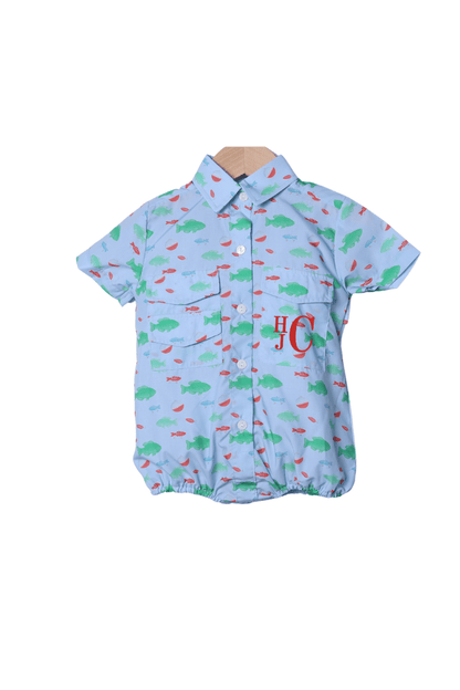The Smocked Flamingo Apparel & Accessories Applique Fishing Bobber Fishing Bubble