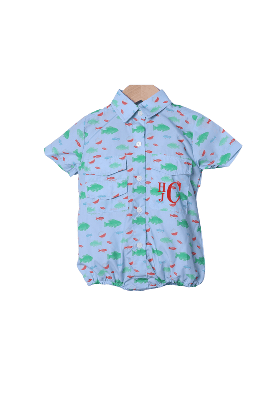 The Smocked Flamingo Apparel & Accessories Applique Fishing Bobber Fishing Bubble