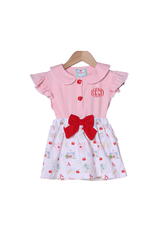 The Smocked Flamingo Apparel & Accessories School Days Skort Set