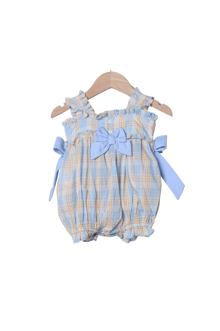 The Smocked Flamingo Apparel & Accessories Smocked Ocean Creatures Plaid Bow Bubble