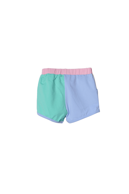 The Smocked Flamingo Apparel & Accessories Applique Ferris Wheel Fun Color Block Short Set