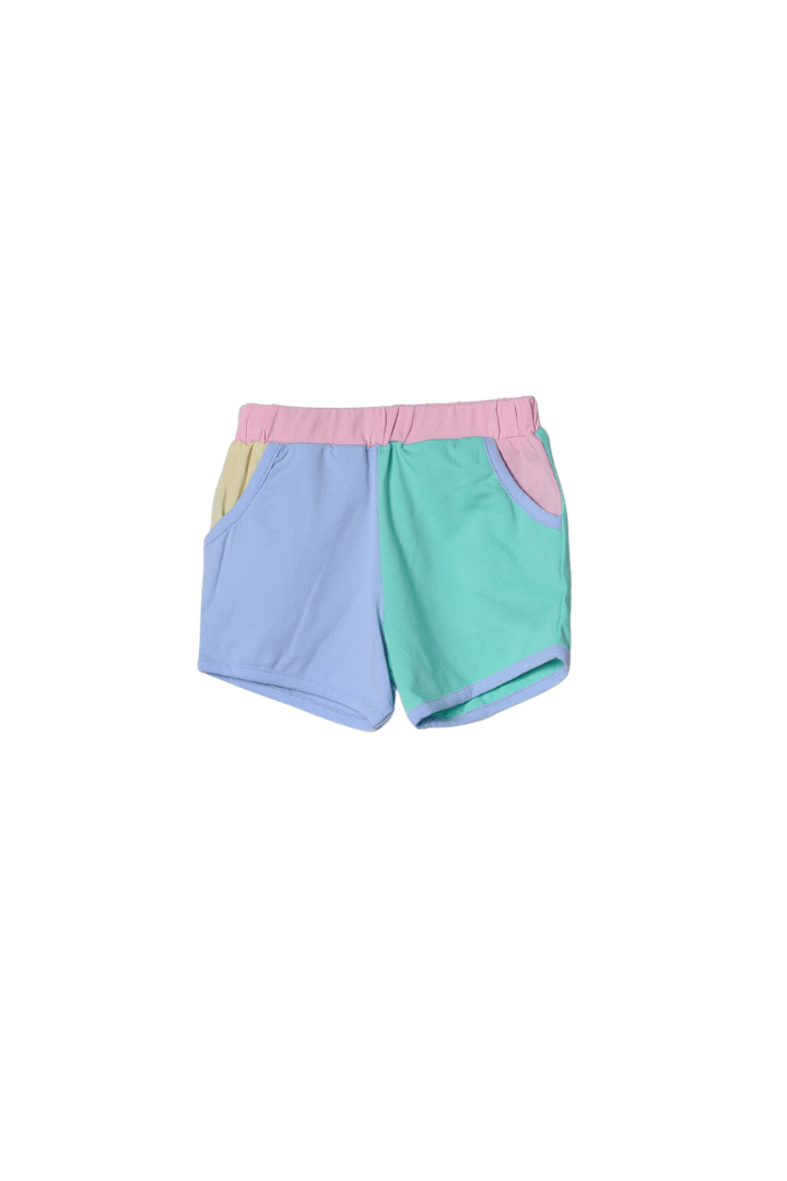 The Smocked Flamingo Apparel & Accessories Applique Ferris Wheel Fun Color Block Short Set