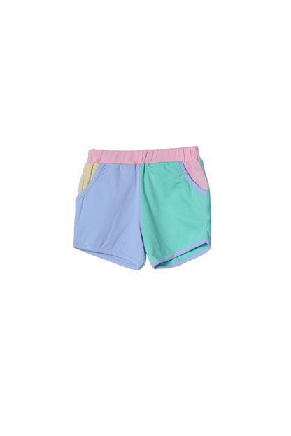 The Smocked Flamingo Apparel & Accessories Applique Ferris Wheel Fun Color Block Short Set