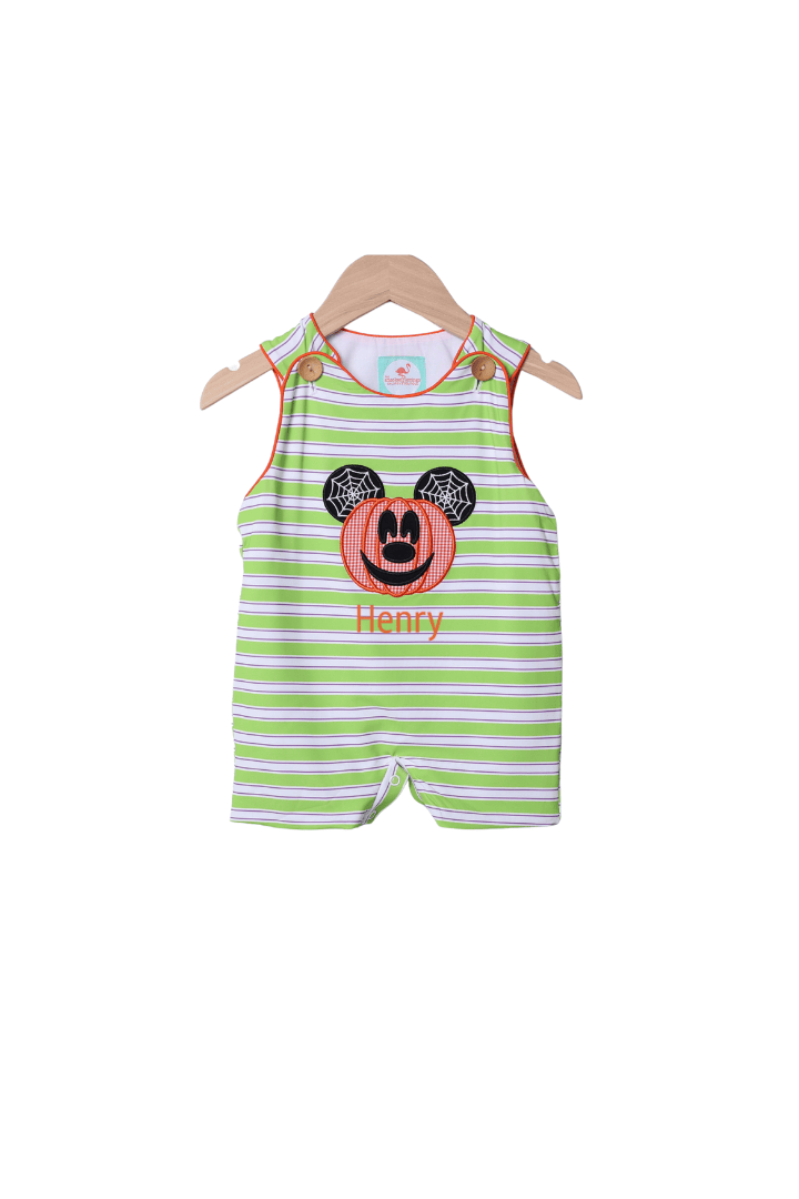 The Smocked Flamingo Apparel & Accessories Applique Pumpkin Mouse Jon Jon