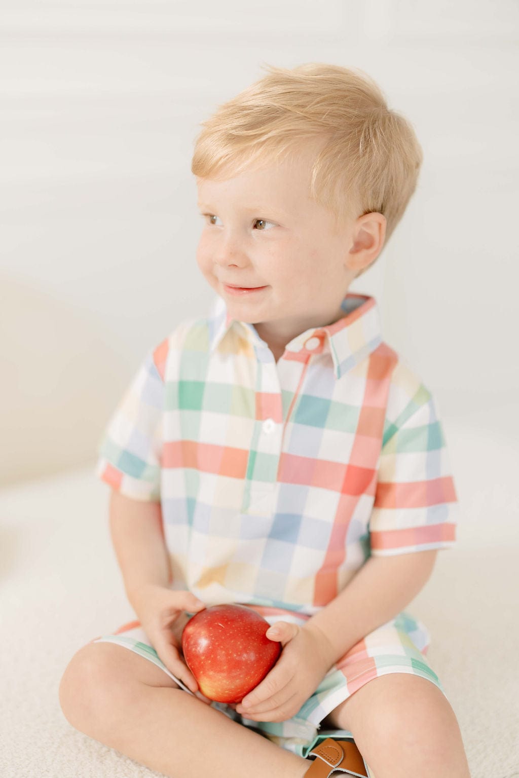 The Smocked Flamingo Apparel & Accessories Back To School Plaid Romper