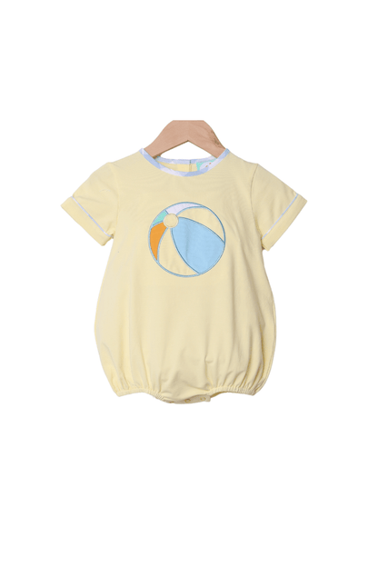 Beach Ball Blue/Yellow Gingham Bubble