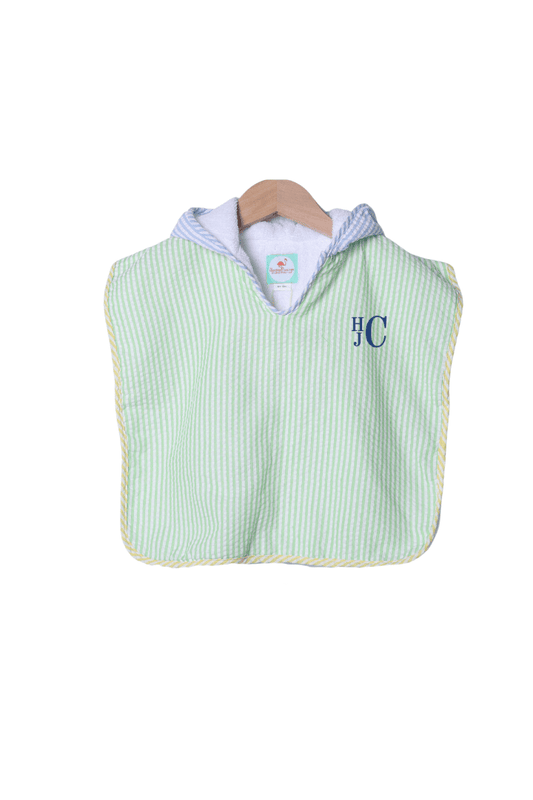 The Smocked Flamingo Apparel & Accessories Color Block Seersucker Coverup